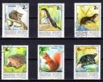 Animaux Sauvages Hongrie 1986 (69) srie complte Yv 3070  3075 oblitr used