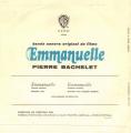 SP 45 RPM (7")  B-O-F  Pierre Bachelet / Sylvia Kristel  "  Emmanuelle  "