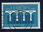 Pays-Bas 1984 - YT 1221 - oblitr - Europa pont symbole de connexion