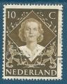 Pays-Bas N497 Accession au trne de la Reine Juliana oblitr