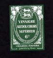 Ancienne tiquette de vinaigre : Vinaigre Alcool Color suprieur 6