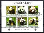 Animaux Ours St Thomas 2003 (253) srie compl. Yv 1500  1505 oblitr used