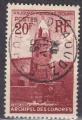 COMORES  N 11 de 1950 oblitr TTB (centr)