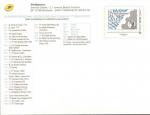 Carte PAP de service de Phil@poste - timbre Programme 2012 bleu - 1er semestre 