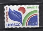 Timbre de Service France Neuf - UNESCO / 1978 / Y&T N56.