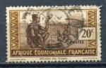 Timbre Colonies Franaises   AEF  1937 - 42   Obl   N 39  Y&T  