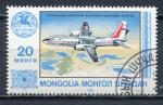 Timbre MONGOLIE  1983  Obl   N 1234   Y&T   Avion