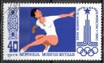 Mongolie 1980; Y&T 1054; 40m, J.O. de Moscou, gymnastique
