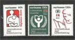 Suriname - Scott 852-854 mint  Unesco