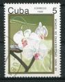 Timbre de CUBA 1992  Obl  N 3219  Y&T  Fleurs Orchide