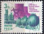 Hongrie 1974 - 25 ans coop. technico-scientifique Hongrie-URSS, 3 Ft - YT 2389 