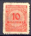 Timbre ALLEMAGNE Empire 1923  Obl  N 299   Y&T