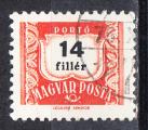 HONGRIE- 1958 - Yvert Taxe 221A Oblitr
