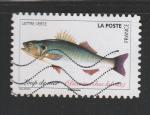 France timbre n 1685 ob  anne 2019 Poissons de mer, Le Bar ou Loup de mer