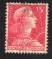France 1955 Oblitr Used Stamp Marianne de Muller 15 francs Y&T 1011