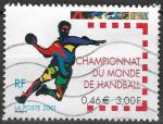 FRANCE - 2001 - Yt n 3367 - Ob - Championnat du monde handball