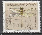RFA 1991  Y&T  1376  oblitr  insectes libellule