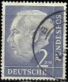 Alemania 1953-54.- Theodoro Heuss. Y&T 72A. Scott 720. Michel 195xX.