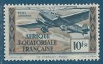 Afrique Equatoriale Franaise Poste arienne N38 Avion Stanley-Pool 10F neuf**
