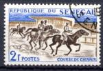 Timbre du  SENEGAL  1961  N  207  Y&T  Faune Chevaux  