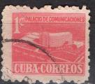 Cuba : Y.T. 354 - Timbre taxe : Palais des communications - anne 1952