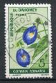 Timbre Rpublique du DAHOMEY 1967  Obl  N 248 Y&T  Fleurs