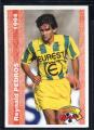 Carte PANINI Football 1994 N 204 R. PEDROS Nantes Attaquant fiche au dos