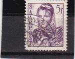Timbre Allemagne SARRE / Oblitr / 1948 / Y&TN237 / Personnage.
