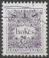 TCHECOSLOVAQUIE - 1963 - Yt TAXE n 99 - Ob - 1,50 k violet