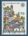 Autriche N1705 Europalia'87 - Maison Hundertwasser oblitr