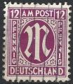 Allemagne - BIZONE - 1945/46 - Yt n 8 - Ob - 12p lilas