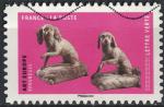 France 2018 Oblitr Used Chiens oeuvres en volume Art Europe pagneuls Y&T 1525
