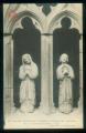 CPA  non crite  LA CHAISE DIEU  L'Eglise , la Vierge et Saint Jean Baptiste, Statues en bois