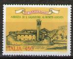 **   ITALIE     450 L  1985  YT-1668  " Abbaye de San Salvatore "  (o)   **