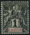 France : Gabon n 16 oblitr anne 1904