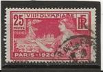 FRANCE ANNEE 1924  Y.T N184 obli cote 1 