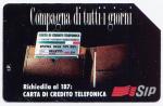 Tlcarte 10.000 Lire Italie 1995 - Carda di credito telefonica, SIP