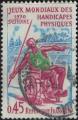 France 1970 Oblitr Used Jeux Mondiaux des Handicaps Physiques Y&T FR 1649 SU