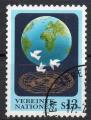 NATIONS UNIS (Vienne) N 165  Y&T 1993 Mappemonde