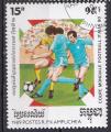 KAMPUCHEA - 1989 - Football  - Yvert 861 Oblitr
