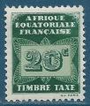Afrique Equatoriale Franaise Taxe N3 20c neuf**