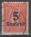 Allemagne 1923 - Chiffre 5 t. sur 40 m.