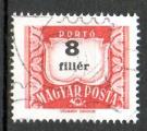 Hongrie Yvert Taxe N218A oblitr 1958 chiffre 8 filler