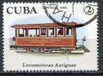 Timbre  CUBA   1980  Obl  N  2217    Y&T  Trains Locomotive