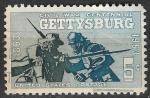 ETATS-UNIS - 1963 - Yt n 747 - Ob - 100 ans Guerre Civile ; bataille de Gettysb
