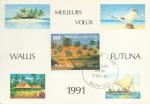 Carte FDC 1er jour Wallis et Futuna N404A Meilleurs vux - 17/12/1990