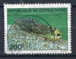 Timbre Rpublique de COTE D'IVOIRE 1980  Obl  N 554  Y&T  Insecte