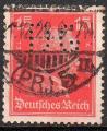 1922 - Deutsches Reich - Mi N 391 - 15 Pf vermillon - PERFORE