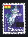 GHANA Oblitration ronde Used Stamp Oiseau Bird Rufous Crowned Roller