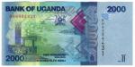 **   OUGANDA     2000  shillings   2015   p-50c    UNC   **
